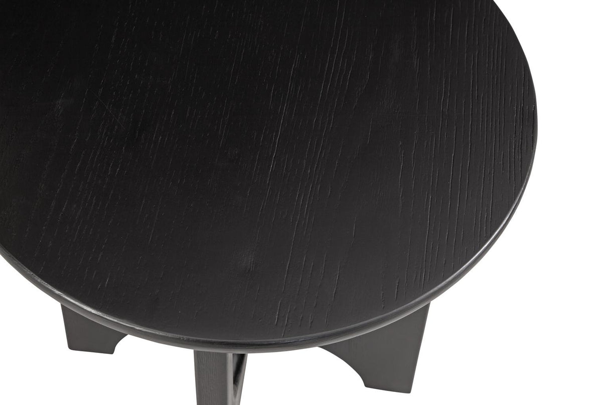 Bassett Black Dunnigan Round End Table