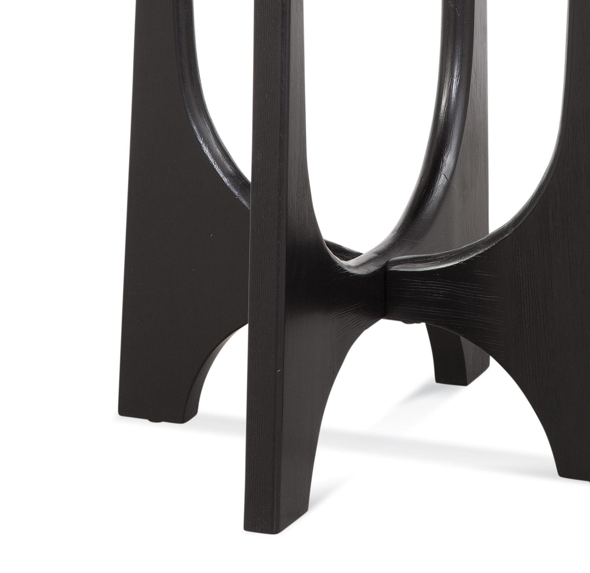 Bassett Black Dunnigan Round End Table