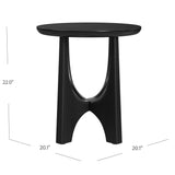Bassett Black Dunnigan Round End Table