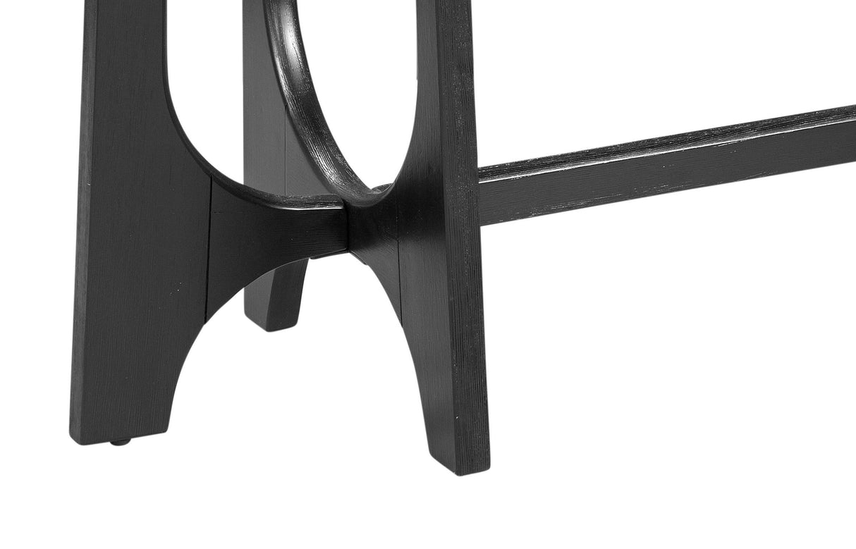 Bassett Matte Black Dunnigan Black Console