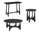 Bassett Matte Black Dunnigan Black Console