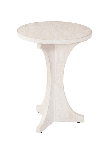 Bassett Sandblasted White Tait Accent Table