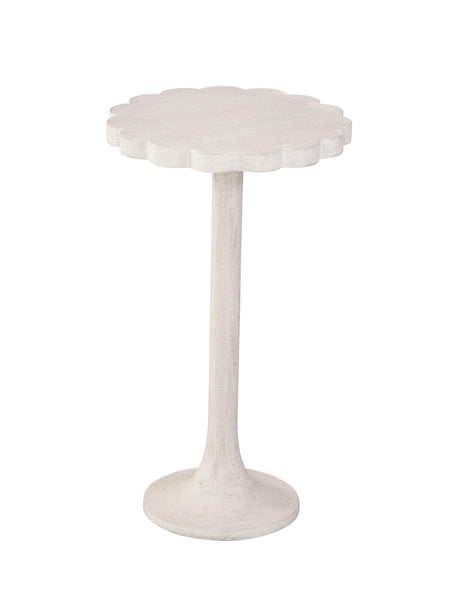 Bassett Sandblasted White Keiran Accent Table
