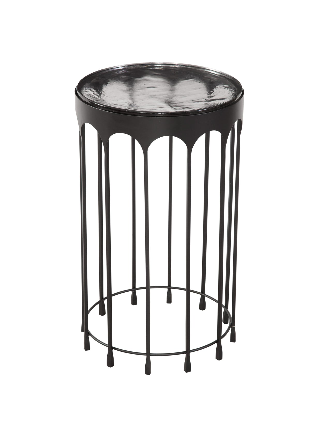 Bassett Matte Black Hartley Accent Table