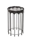 Bassett Matte Black Hartley Accent Table