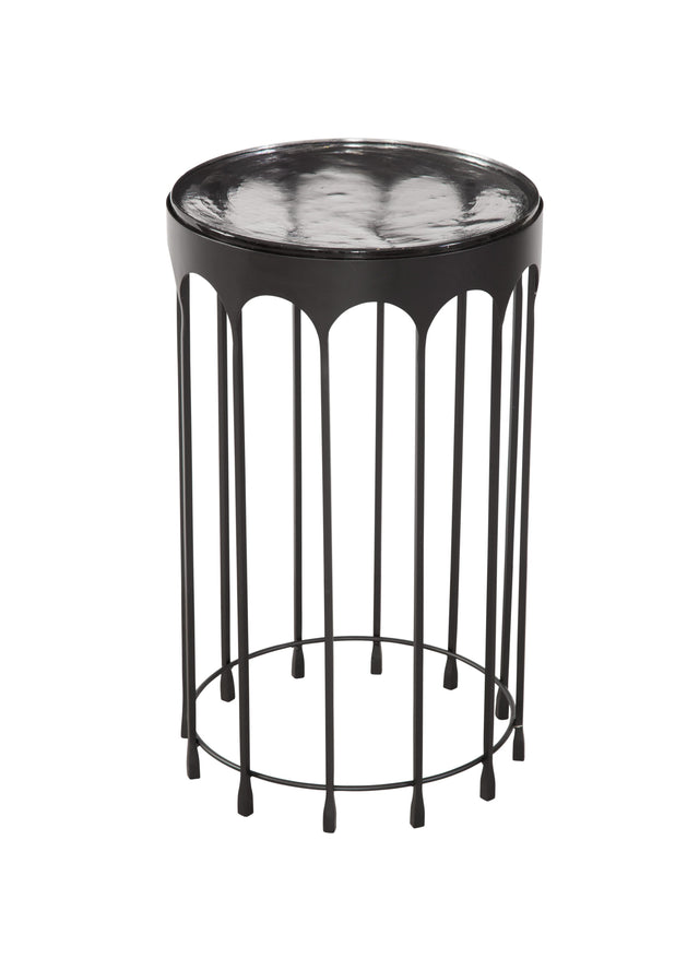 Bassett Matte Black Hartley Accent Table