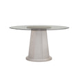Bassett White Wash Mindi Korey 48" Round Dining Table