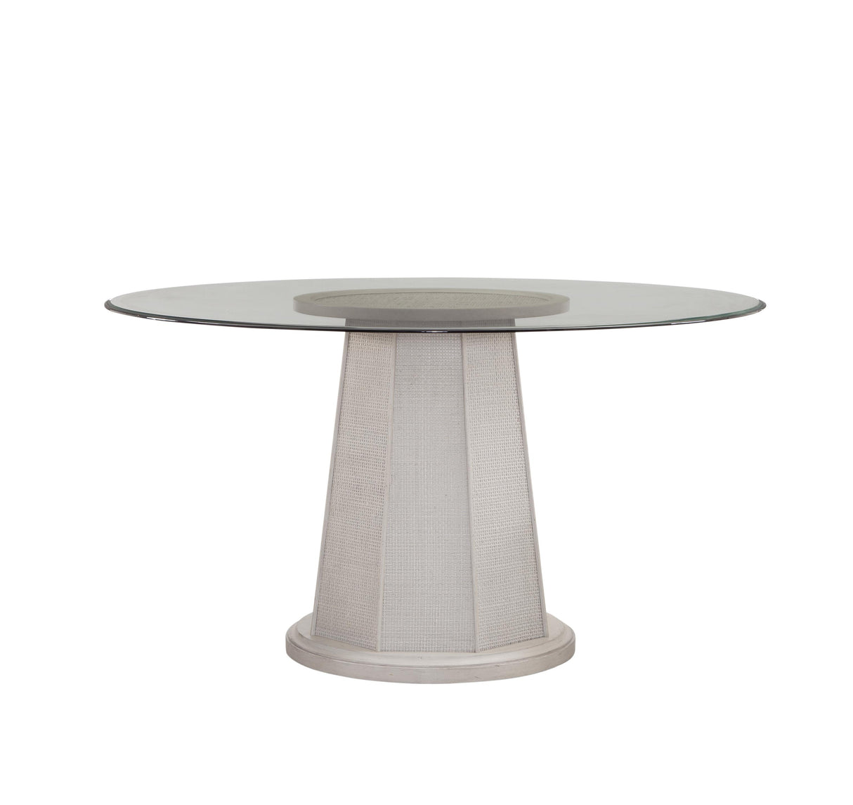 Bassett White Wash Mindi Korey 48" Round Dining Table