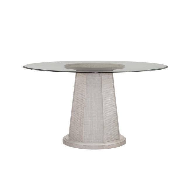 Bassett White Wash Mindi Korey 48" Round Dining Table