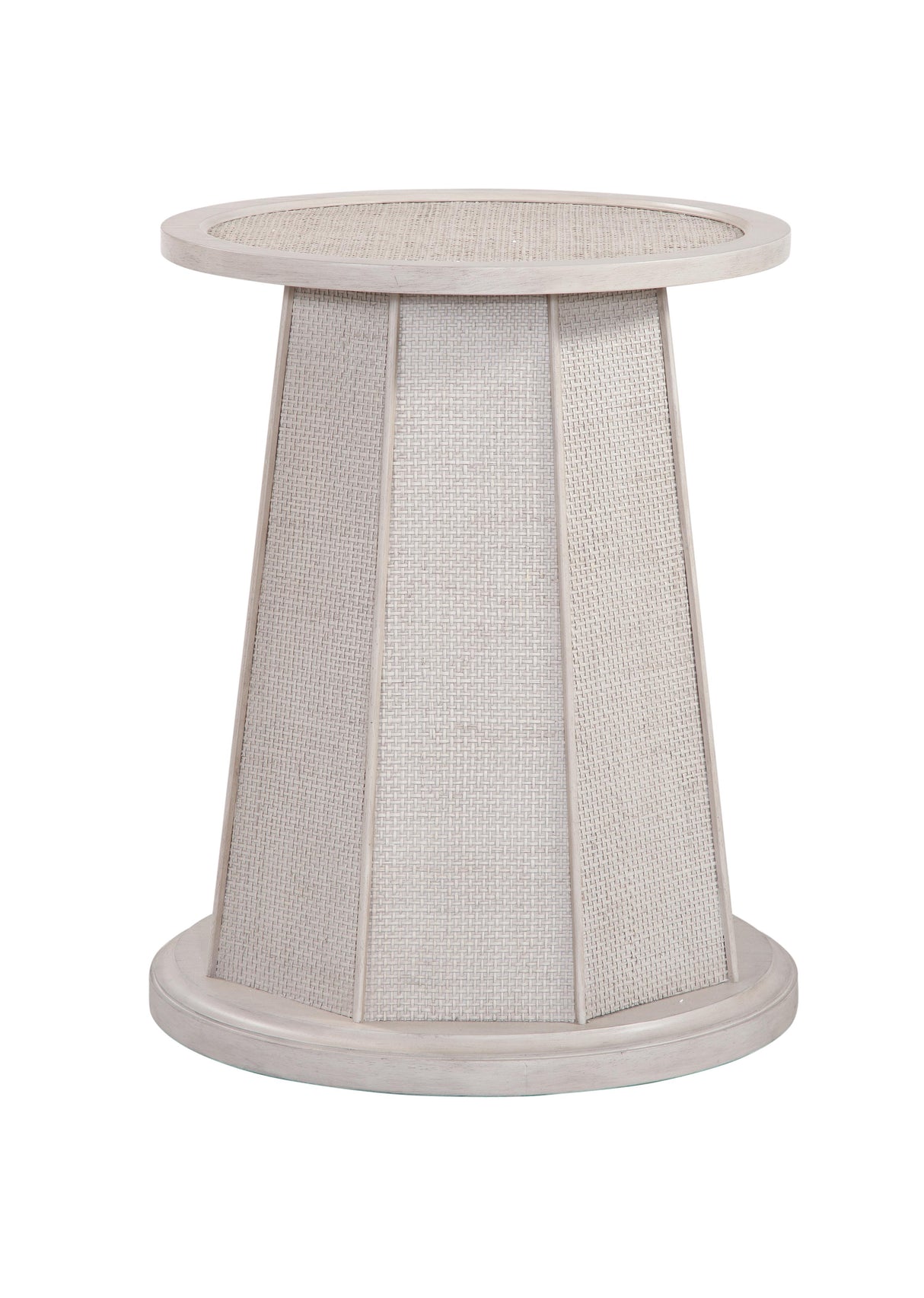 Bassett White Wash Mindi Korey 48" Round Dining Table