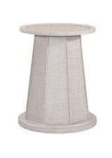 Bassett White Wash Mindi Korey 48" Round Dining Table