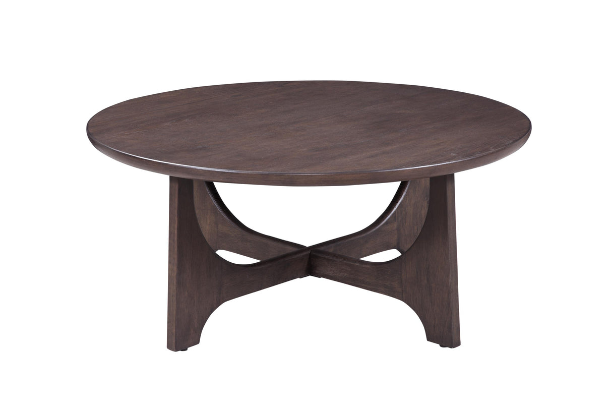 Bassett Antique Brown Oak Dunnigan Brown Oak Cocktail Table