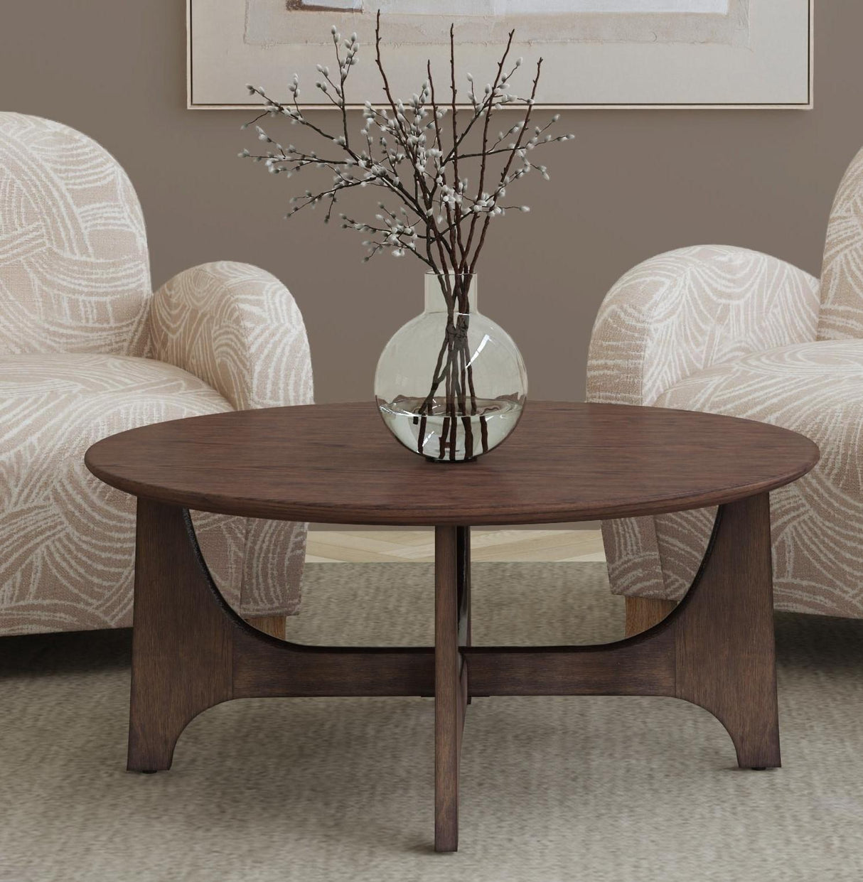 Bassett Brown Dunnigan Brown Oak Coffee Table