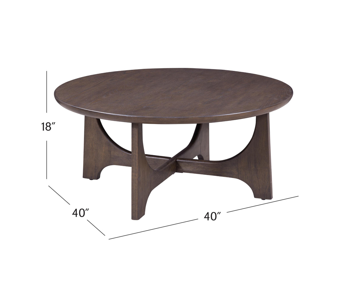 Bassett Brown Dunnigan Brown Oak Coffee Table