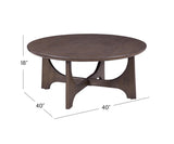 Bassett Brown Dunnigan Brown Oak Coffee Table