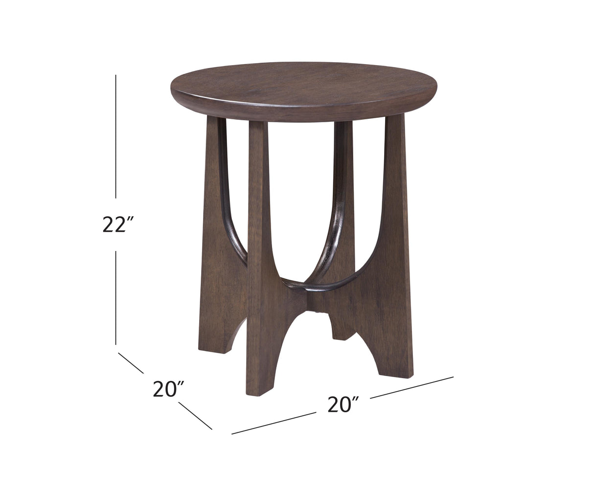 Bassett Brown Dunnigan Brown Oak End Table