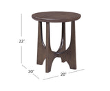 Bassett Brown Dunnigan Brown Oak End Table