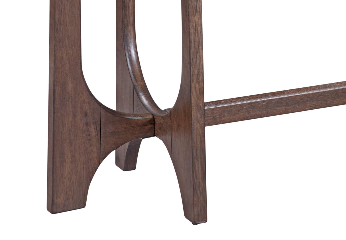 Bassett Antique Brown Oak Dunnigan Brown Oak Console