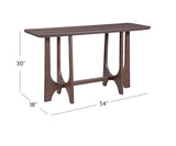 Bassett Antique Brown Oak Dunnigan Brown Oak Console