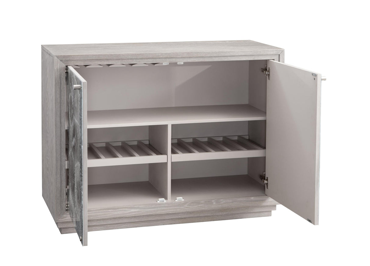 Bassett Gray Peninsula Ridge Bar Cabinet