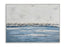 Bassett Blue Soft Waves Framed Canvas