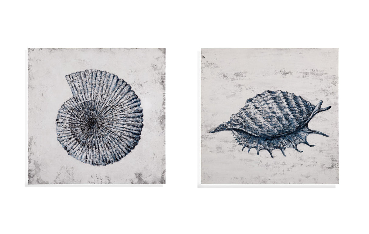 Bassett Blue Shell II Canvas Art