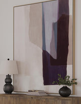 Bassett Blue Salone Framed Canvas
