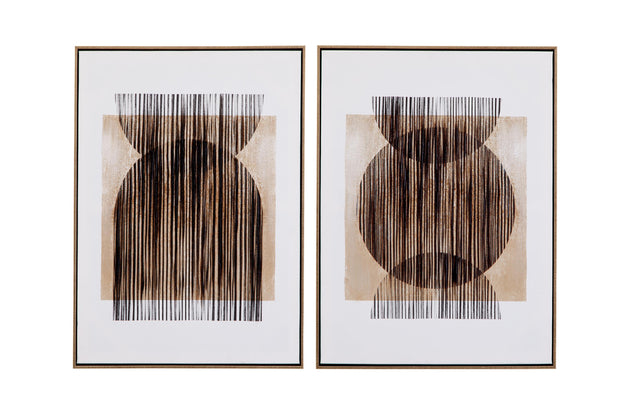 Bassett Gold Frame Together Framed Canvas Set of 2