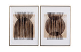 Bassett Gold Frame Together Framed Canvas Set of 2