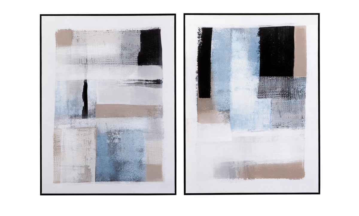 Bassett Black Frame Celebrate Framed Canvas Set of 2