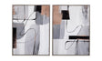 Bassett Silver Frame Standards Framed Canvas Set of 2
