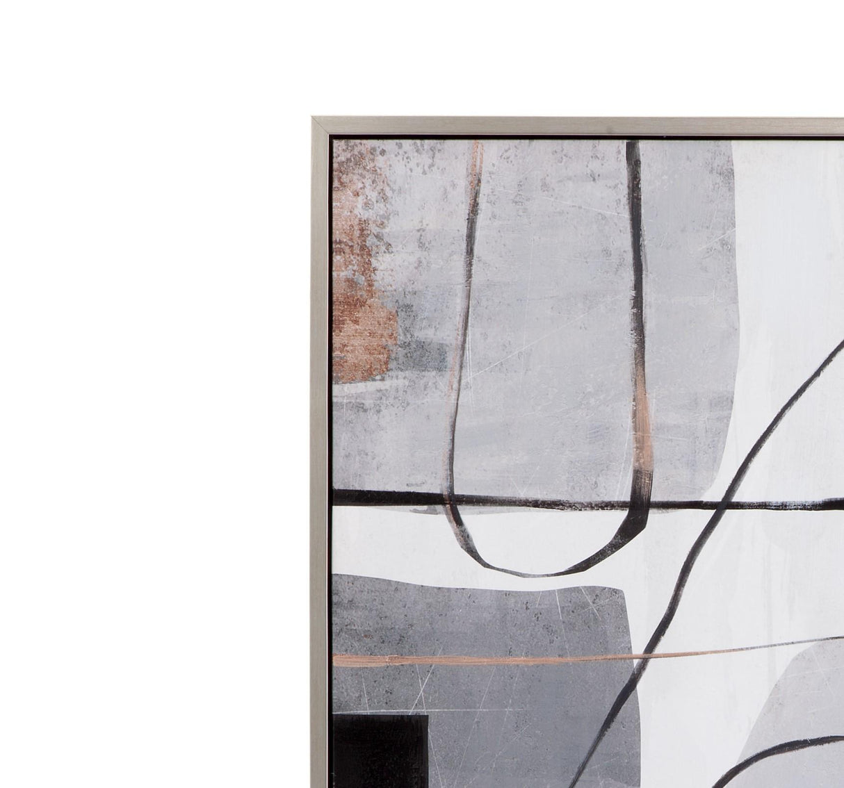 Bassett Gray Standards Framed Canvas Set of 2