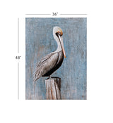 Bassett Blue Pelican Canvas Art