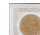 Bassett Brown Central Framed Canvas