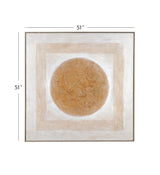 Bassett Brown Central Framed Canvas