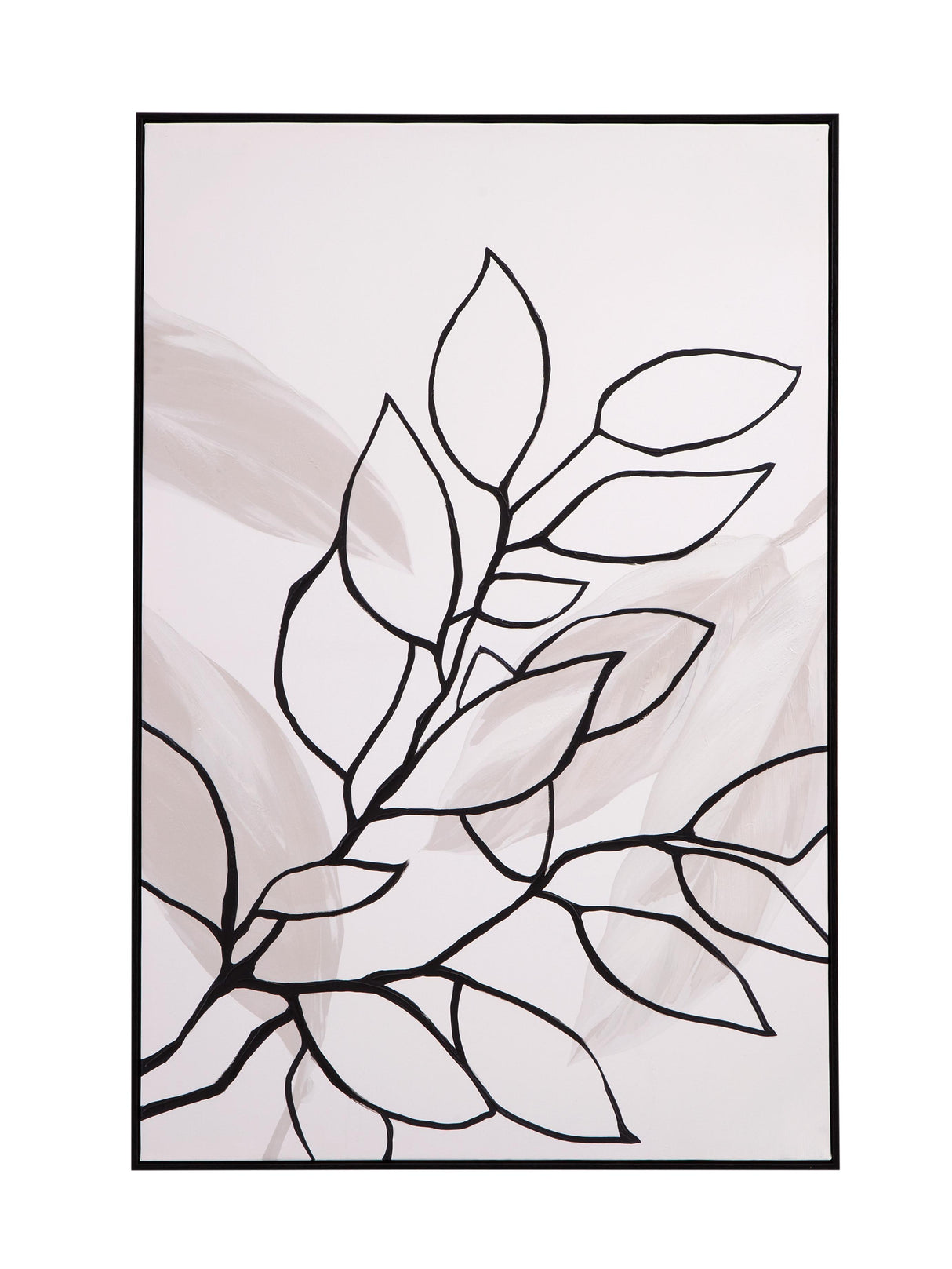 Bassett White Harmony II Framed Canvas