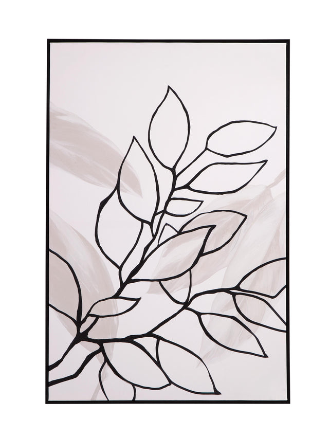 Bassett White Harmony II Framed Canvas