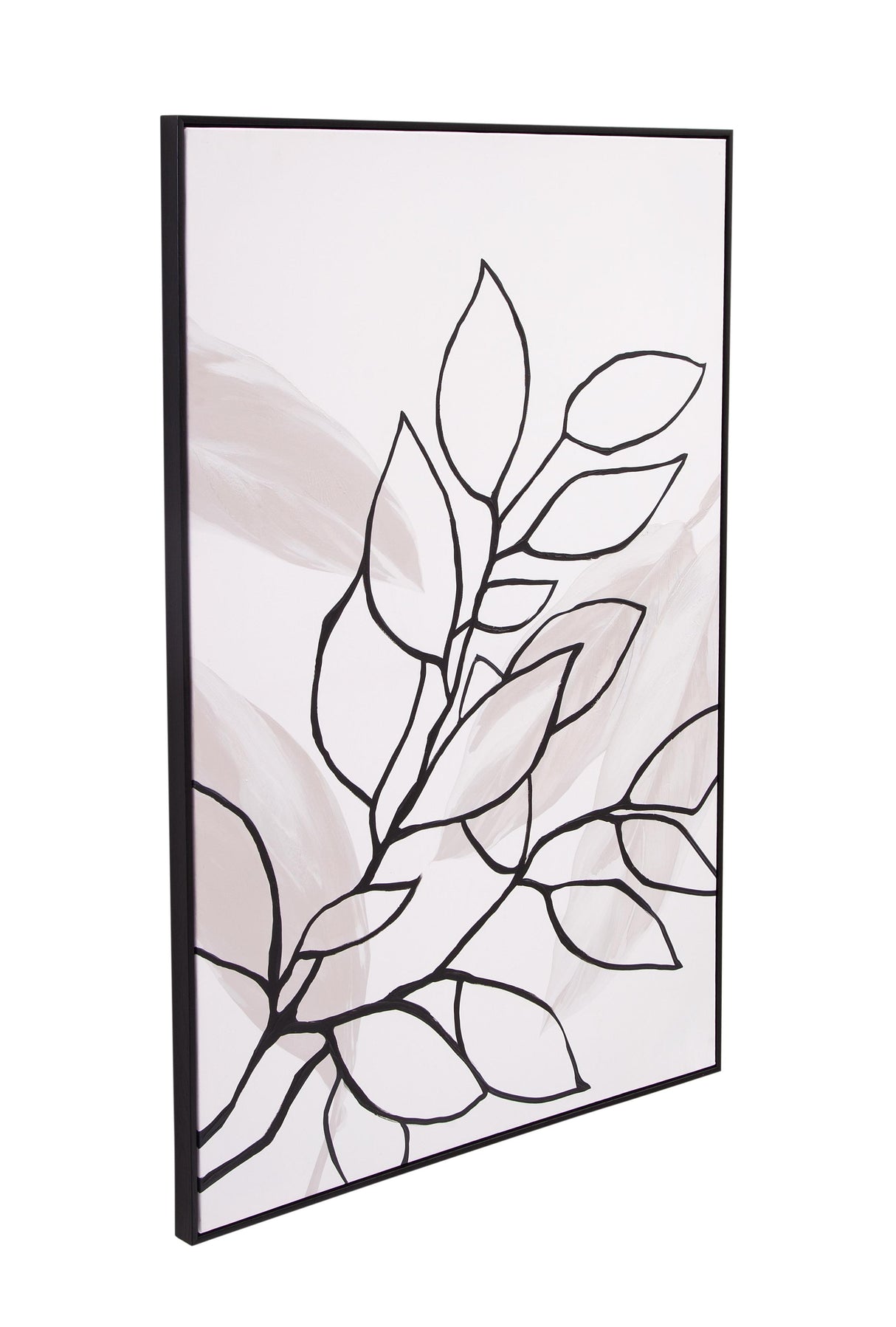 Bassett Black Harmony II Framed Canvas