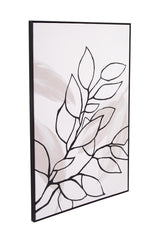 Bassett Black Harmony II Framed Canvas
