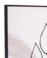 Bassett Black Harmony II Framed Canvas