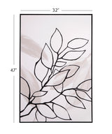 Bassett Black Harmony II Framed Canvas