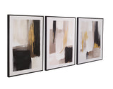 Bassett White Journey Framed Canvas Set of 3
