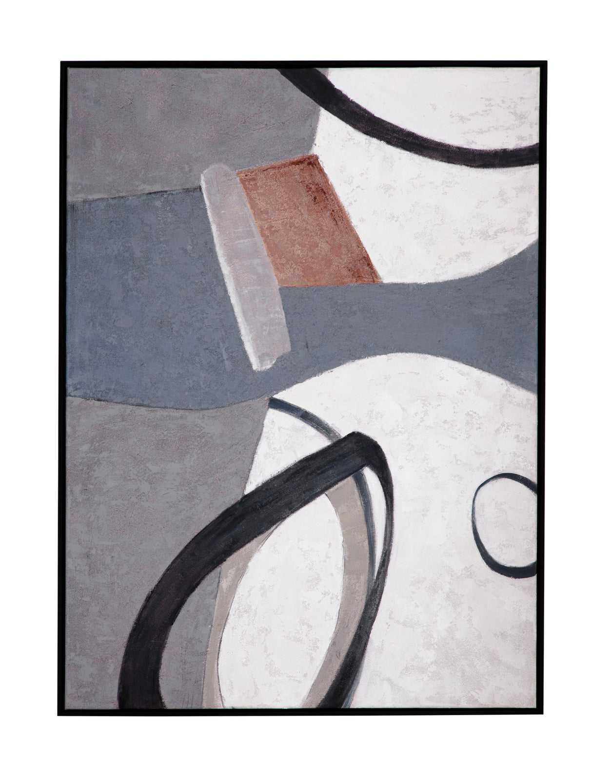 Bassett Gray Sumter Framed Canvas