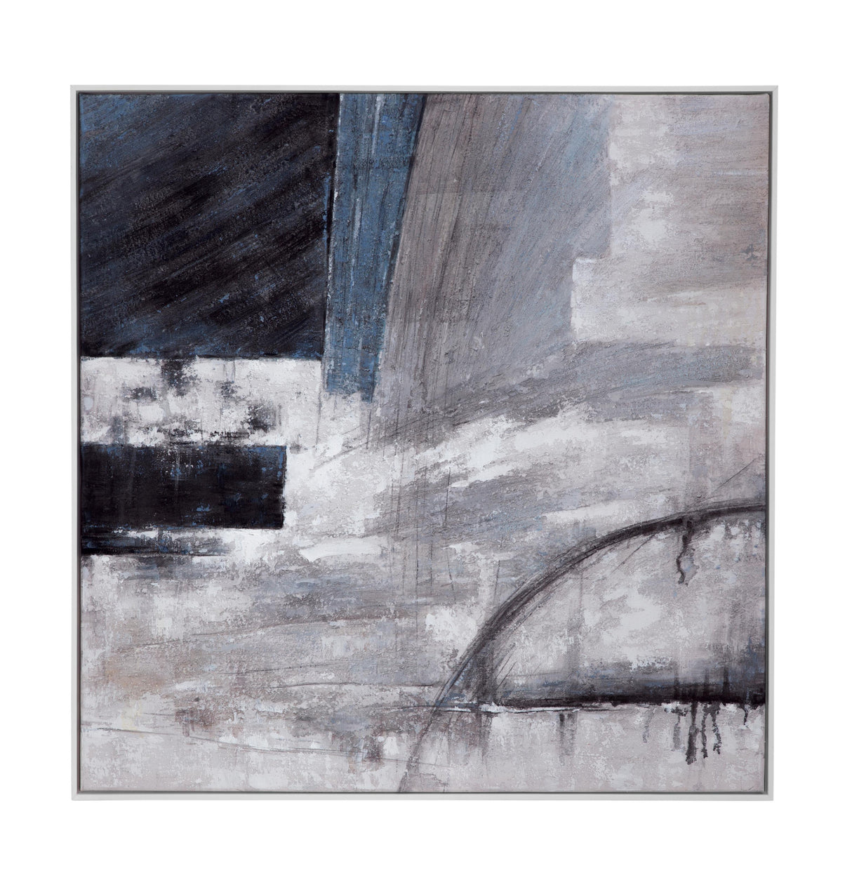 Bassett Gray Yuma Framed Canvas