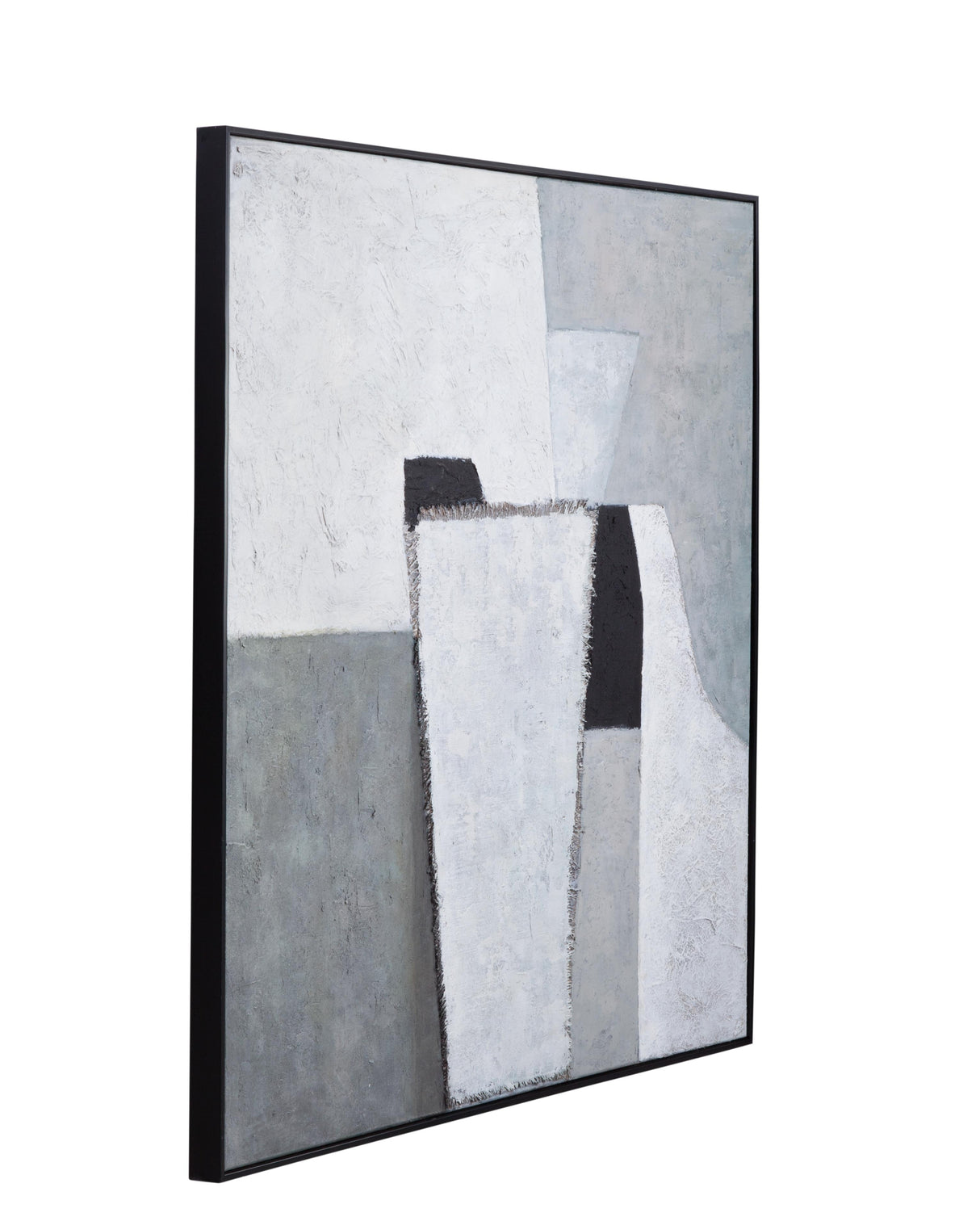 Bassett Gray Landen Framed Canvas