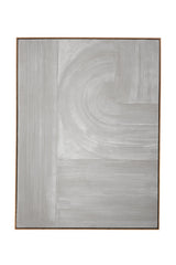 Bassett Gray Adventure Framed Canvas