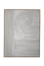 Bassett Gray Adventure Framed Canvas