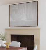 Bassett Gray Adventure Framed Canvas