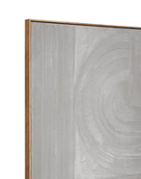 Bassett Gray Adventure Framed Canvas