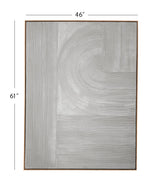 Bassett Gray Adventure Framed Canvas